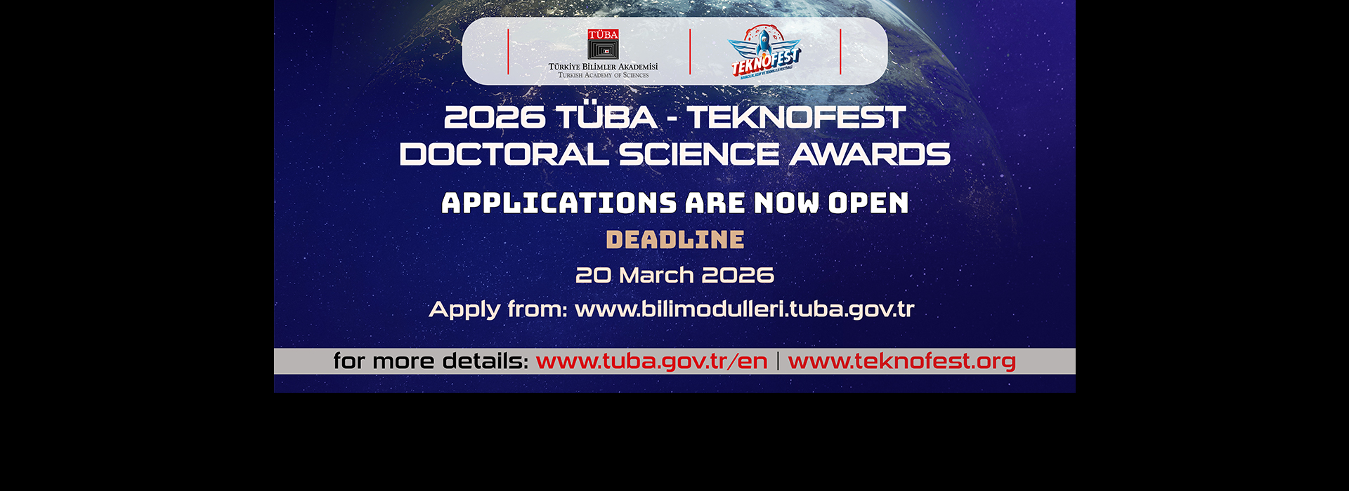 Applications for the 2026 TÜBA-TEKNOFEST Doctoral Science Awards Have Begun
